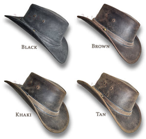HAT Leather【oZtrALa】Australian Oiled Outback Western Aussie Cowboy Men Women HL31 BUSHMAN