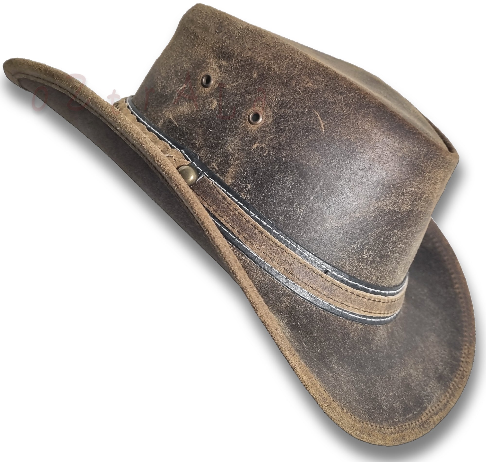 HAT Leather【oZtrALa】Australian Oiled Outback Western Aussie Cowboy Men